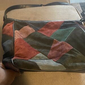 Multicolor Patchwork shoulder Bag